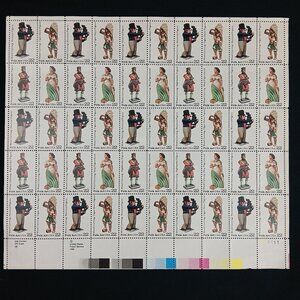 US Stamp 1986 Scott 2243a American Folk Art (50) 22 cent FULL Sheet Vintage MNH